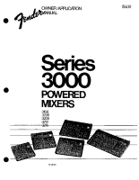 Fender SERIES-3000-PoweredAmplifiers - Owners Manual